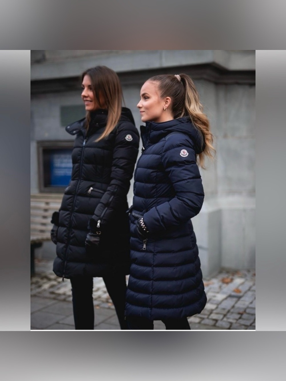 Moncler Flammette Long Puffer Jacket Women’s Size 0 Black Authentic Coat